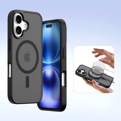 6. Dux Ducis Lawa Lederhülle für iPhone 16 - Schwarz