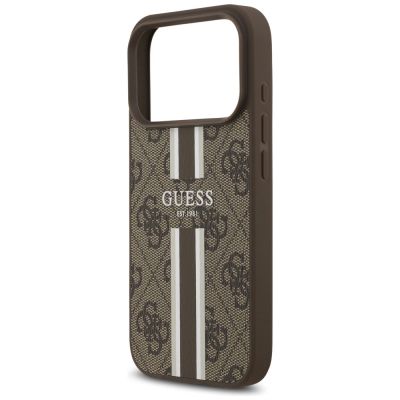 6. Guess 4G MagSafe-Hülle mit Printstreifen für iPhone 17 Pro – braun
