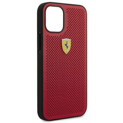 7. Ferrari FESPEHCP12SRE iPhone 12 mini 5.4" rot/rot Hardcase On Track Perforated