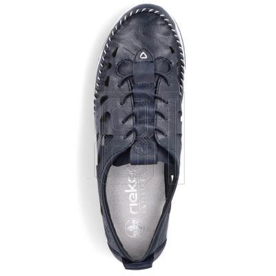 42. Rieker W RKR652 marineblaue durchbrochene Lederschuhe