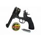 6. WEBLEY MKVI .455 Polizeirevolver, Kal. 4,5 mm, Diabolo, 6-Schuss-Patronen, 4"-Lauf, CO2 Black Ekp do17J