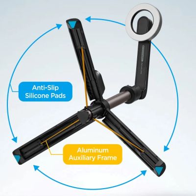 11. Spigen S571W MagSafe Bluetooth-Selfie-Stick mit Stativ – Schwarz