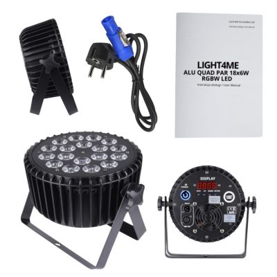 14. LIGHT4ME ALU QUAD PAR 18x6W RGBW - Bühnenscheinwerfer