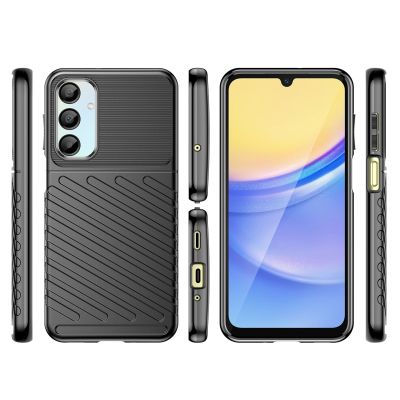3. Thunder Case für Samsung Galaxy A56/A36 Silikon Panzerhülle - Schwarz