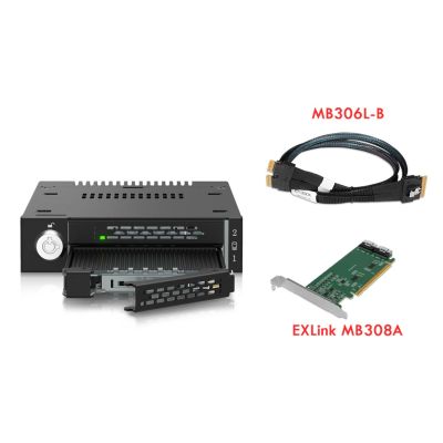 8. IcyDock M.2 PCIe NVMe SSD Mobile Rack für externe 3,5" 4i 2x