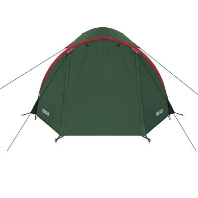 6. NILS CAMP Rocker NC6013 Campingzelt für 3 Personen, grün und rot
