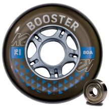 K2 BOOSTER 76MM 80A 8-RAD-PACK MIT ILQ 5 Einheitsgrößenrädern
