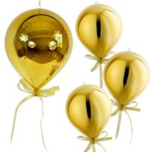 Sicherer Kunststoffballon, Ballondurchmesser 15 cm – Gold