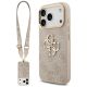 Guess 4G Big 4G Classic Logo Big Strap Metal Buttons Case für iPhone 17 Pro - Pink