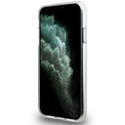 4. DKNY IML Mono & Stripe MagSafe Hülle für iPhone 11 / Xr – Schwarz