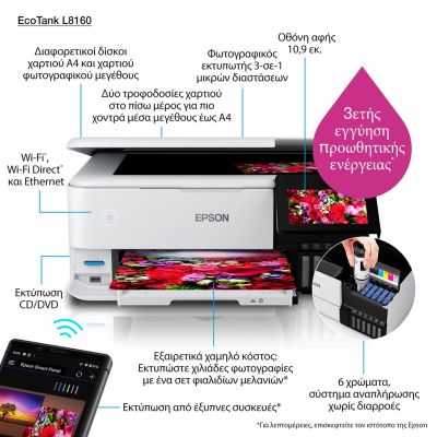 8. Epson EcoTank L8160