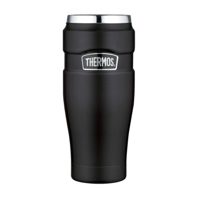 3. THERMOS 470 ml wasserdichter Thermobecher – matt schwarz