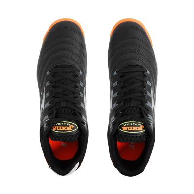 4. Joma Maxima 2301 Hallenfußballschuhe schwarz und orange MAXS2301INH