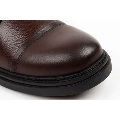 5. Lee Cooper Herrenschuhe, elegante braune Leder-Stiefeletten mit Isolierung