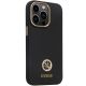 4. Guess 4G Silikon-Logo-Strass-Hülle für iPhone 13 Pro Max – Schwarz