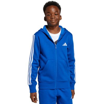10. adidas Essentials Full-Zip Hoodie für Kinder Blau JY4977