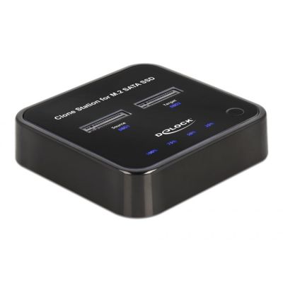 2. DeLOCK M.2 Dockingstation für 2 x M.2 SATA SSDs mit Klonfunktion