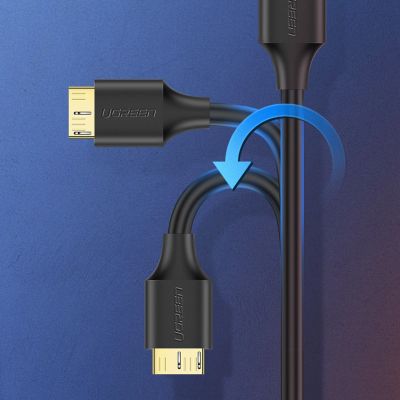9. Ugreen US130 10841 USB-A 3.0 – Micro-USB-B-Kabel 1 m – Schwarz