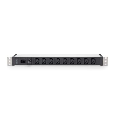 10. Digitus Steckdosenleiste mit Aluminiumprofil, 9 Steckdosen, IEC C14-Eingang