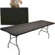 24. Zusammenklappbarer Cateringtisch, 240 x 74 x 74 cm, 150 kg, Schwarz