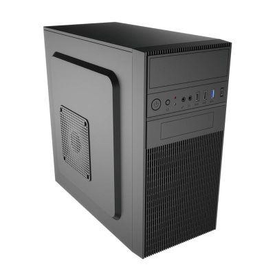 2. AKYGA Micro-Tower-ATX-Gehäuse mit USB-C-Anschluss AK19BK