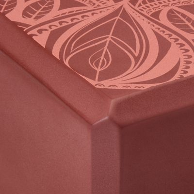 4. Gaiam Intense Rust Sundial Point 65748 Yogablock