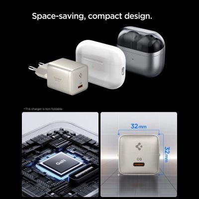 4. Spigen Essential EE301EU 1-Port 30W Wandladegerät – Titan