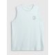 5. Ärmelloses, locker sitzendes Herren-T-Shirt aus glattem Material, Größe 4F 4FRSS26TSLEM330-34S