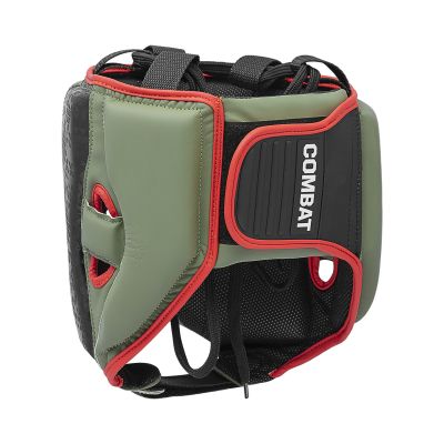 13. Adidas COMBAT 50 HG Boxkopfschutz Schwarz Oliv