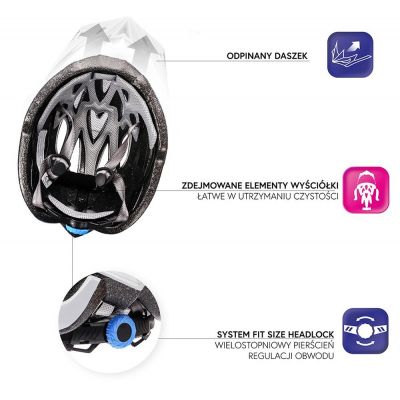 36. Meteor Shimmer Fahrradhelm 24756-24758 