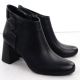 3. Elegante schwarze Leder-Ankle-Boots mit Blockabsatz, Jezzi OLI21-2