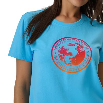 4. Damen-T-Shirt 4F F2718 blau 4FWSS26TTSHF2718 33S