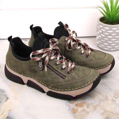 9. Bequeme Rieker W RKR610 grüne Schuhe
