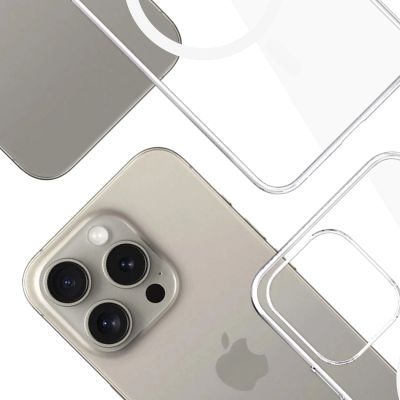 13. 3mk Clear MagCase Hülle für Apple iPhone 15 Pro Max – transparent