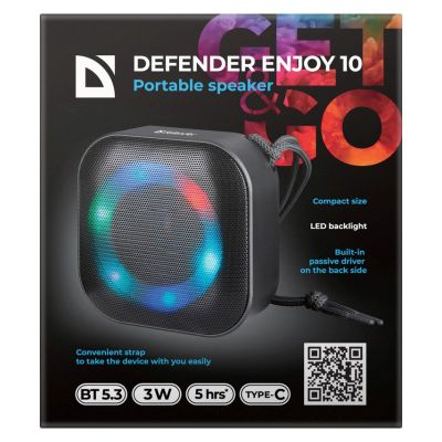 2. DEFENDER ENJOY 10 BLUETOOTH-LAUTSPRECHER SCHWARZ