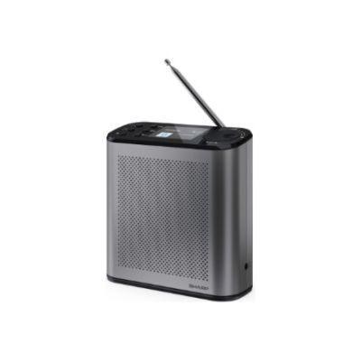 Sharp OSAKA DR-P530(GY) Tragbares Digitalradio mit USB-Anschluss, Bluetooth-Verbindung und UKW-Radio