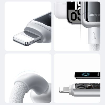 10. Joyroom S-A55 StarFlight 3A USB-A - Lightning Kabel 1,2 m - weiß