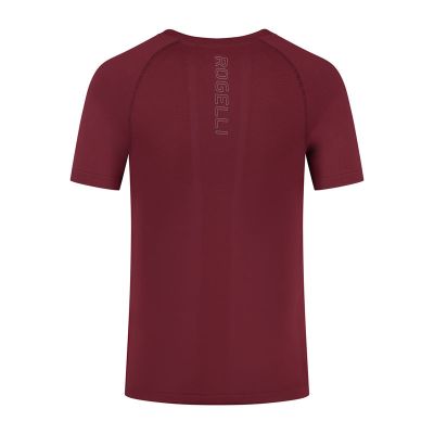 2. Rogelli ESSENTIAL bordeauxrotes Laufshirt Größe L