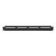 2. LANBERG Patchpanel, 24 Ports, 1 HE, 19" CAT.6A UTP, Schwarz, PPUA-1024-B