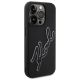 4. Karl Lagerfeld 3D Rubber Signature Case für iPhone 15 Pro - Schwarz