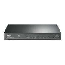 TP-Link JetStream TL-SG2008P Managed Network Switch L2/L2+ Gigabit Ethernet (10/100/1000) mit PoE-Unterstützung, Schwarz