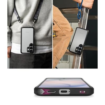 6. Ringke Fusion Bold Hülle für Samsung Galaxy S26 Ultra – Transparent Schwarz
