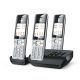 7. Gigaset 500A Comfort Trio Schnurlostelefon - Anrufbeantworter - ECO DECT\GAP\CAT-iq - Silber + 2 zusätzliche Mobilteile