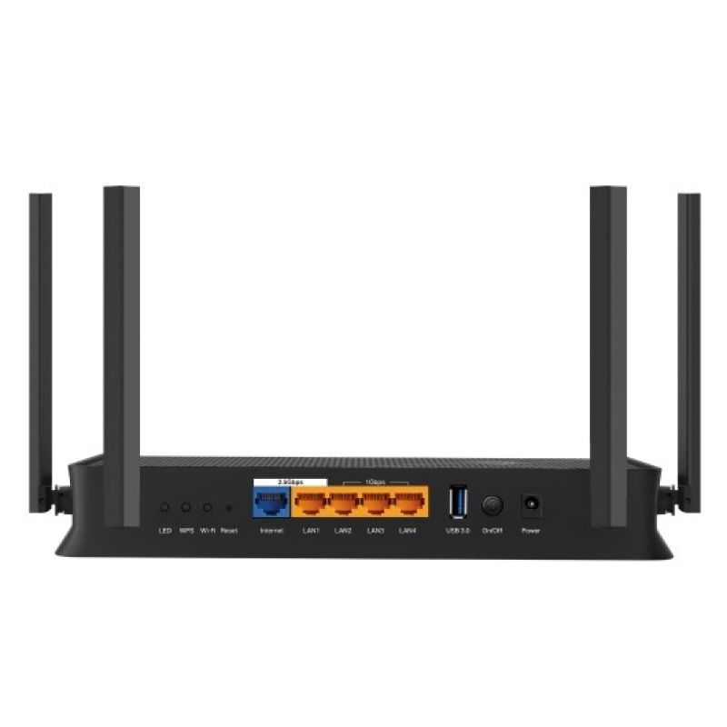 7. TP-Link Archer BE3600 WLAN-Router, 2,5-Gigabit-Ethernet, Dualband (2,4 GHz/5 GHz), Schwarz