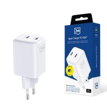 3mk Hyper Charger PD 45W QC4+ PPS 2C Schnelllade-Netzteil 2.0 – Weiß