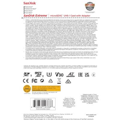 4. Sandisk Extreme 64 GB MicrosDXC UHS-I