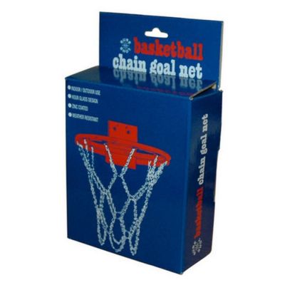 Meteor Basketballnetz Metall in silber