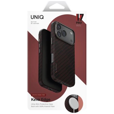 6. Uniq Keva EDGE Magclick Ladehülle für iPhone 17 Pro – Orange