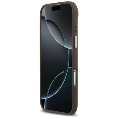 5. Guess 4G PU Classic Logo MagSafe Hülle für iPhone 17 Air - Braun