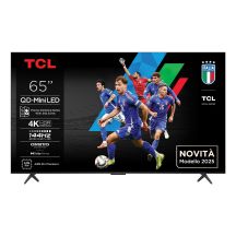 TCL 65C69K QD-Mini LED-Fernseher 65 Zoll 4K Ultra HD Google TV Dolby Atmos DVB-T2 Metallic